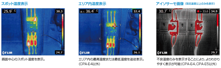 携帯用小形熱画像カメラ CPA-E4/CPA-E5/CPA-E6/CPA-E8 │NISSODEN/日綜電工業株式会社